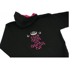 Girls Keep Calm And Canter On Diamante Crystal Embellished Horse Riding Hoodie
